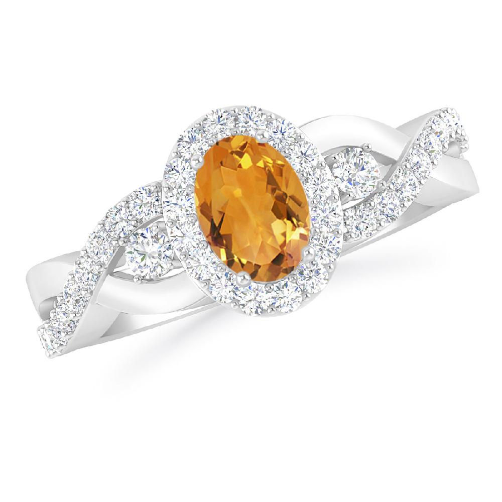 White Gold - Citrine