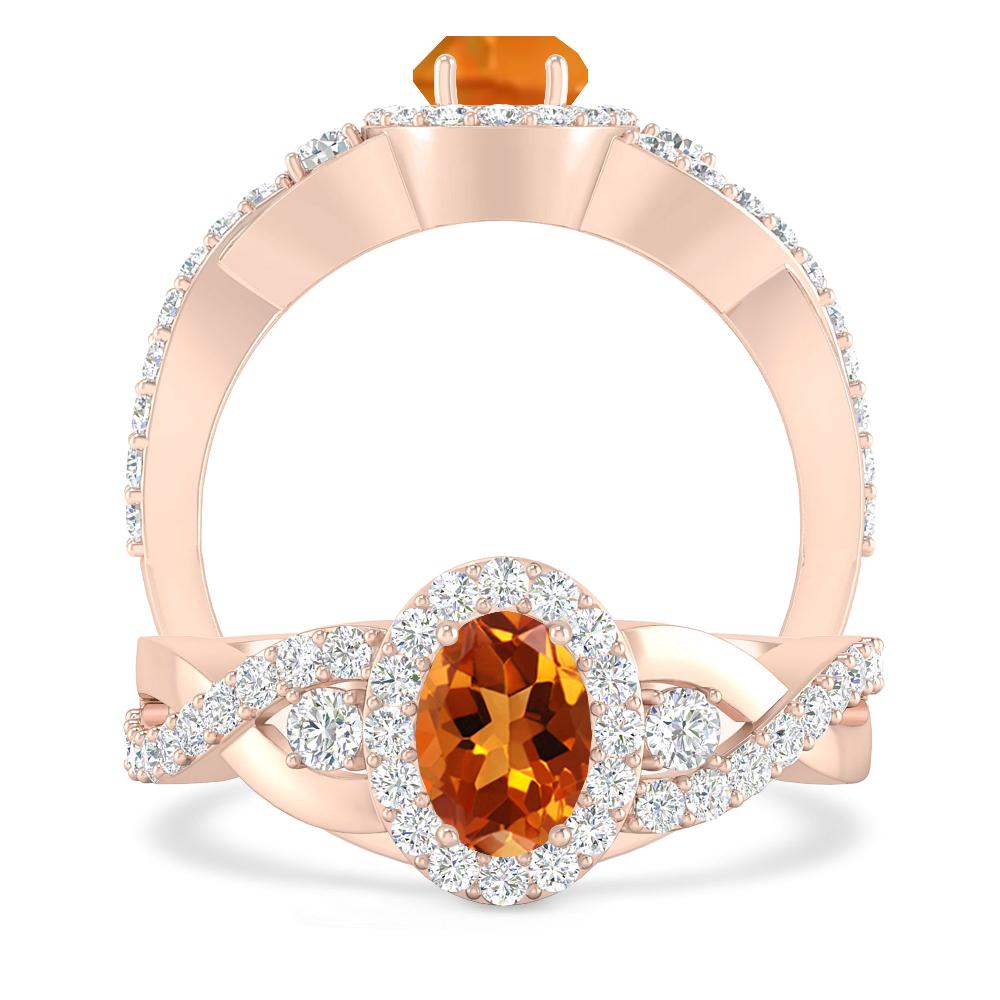 Rose Gold - Citrine