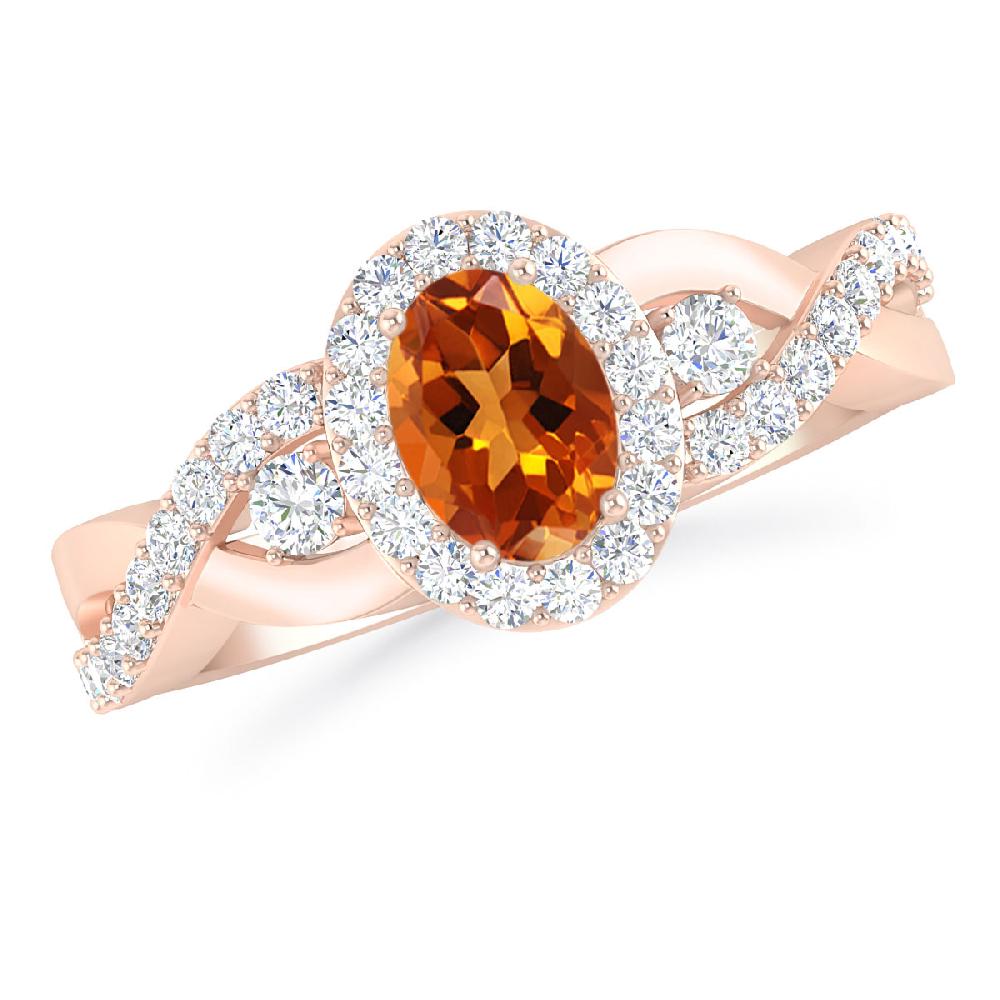 Rose Gold - Citrine