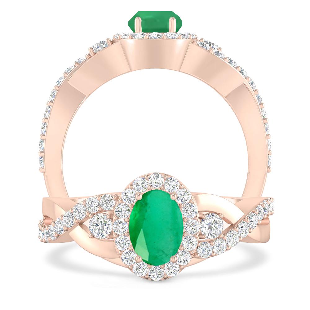 Rose Gold - Emerald