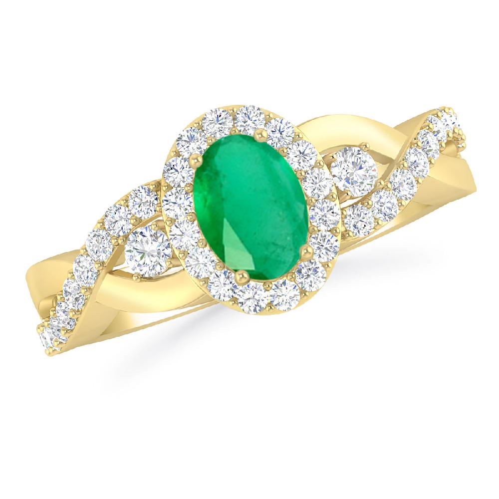 Yellow Gold - Emerald