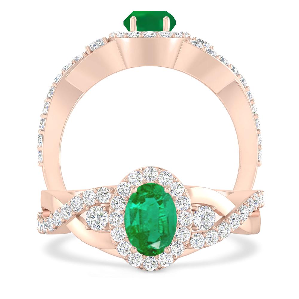 Rose Gold - Emerald