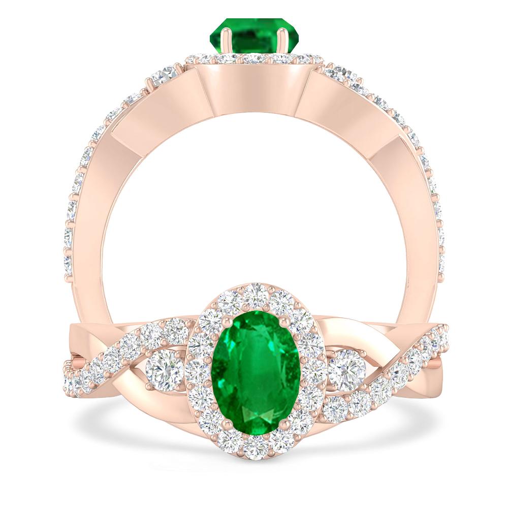 Rose Gold - Emerald