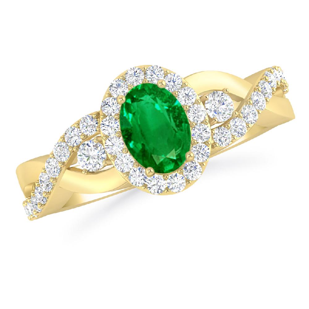 Yellow Gold - Emerald