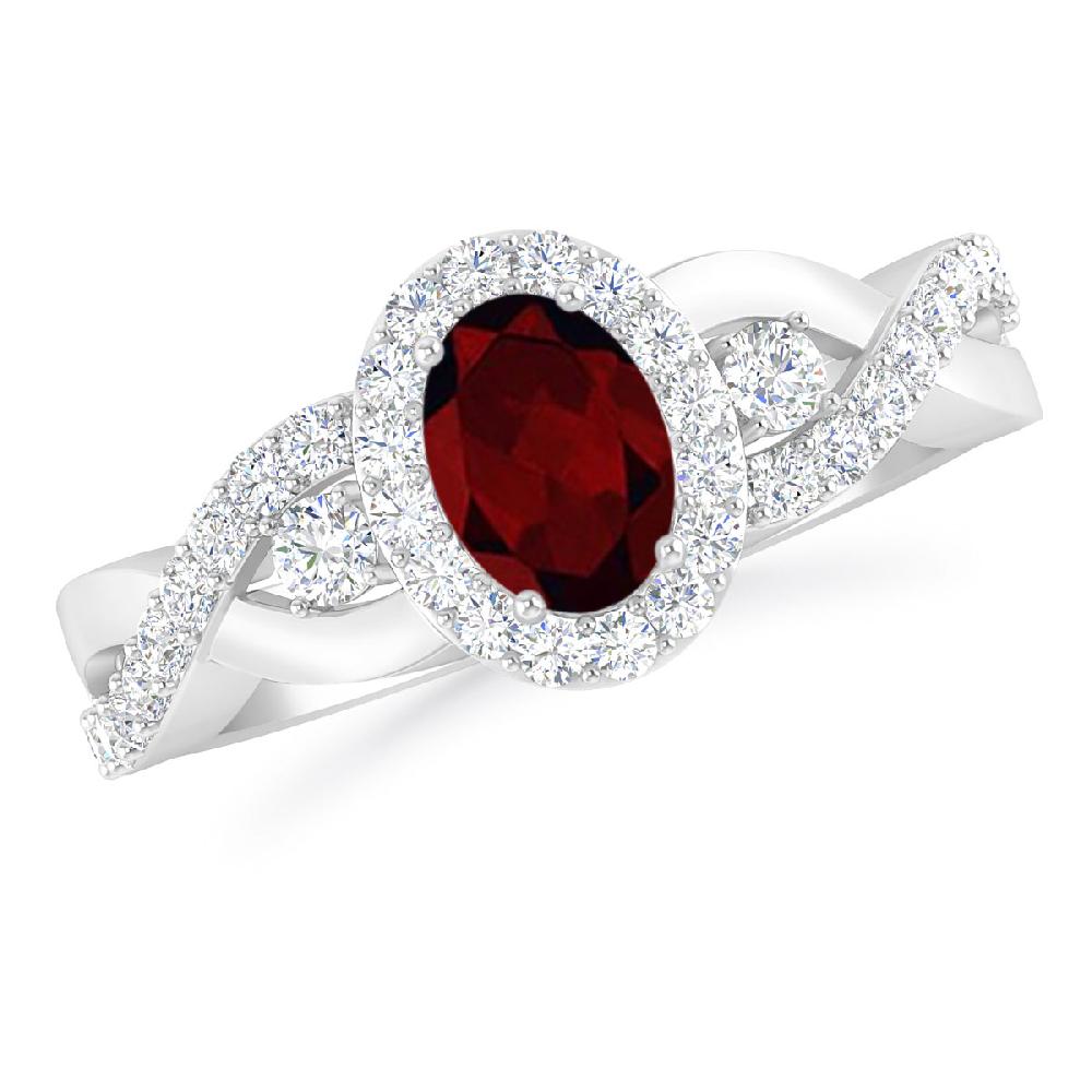 White Gold - Garnet