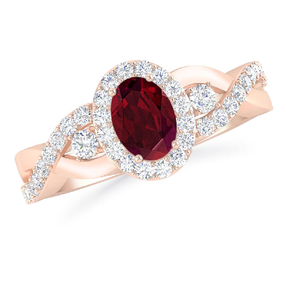 Rose Gold - Garnet