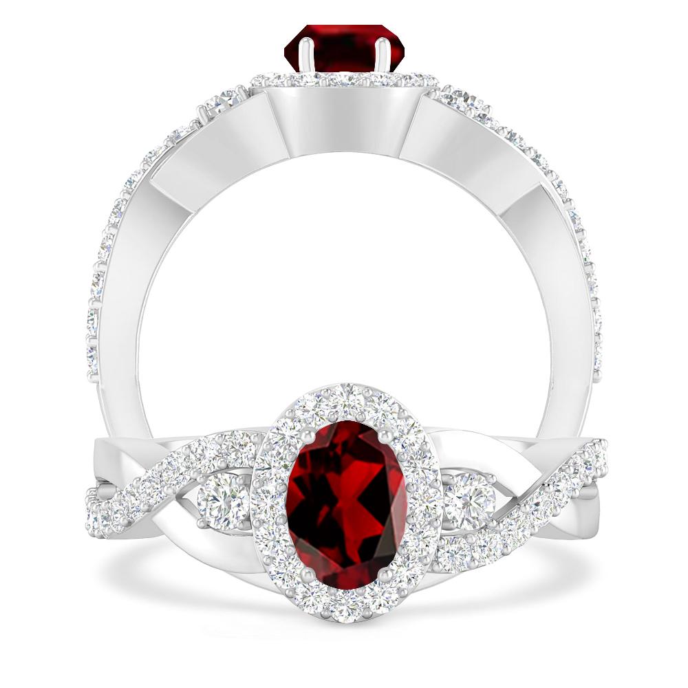 White Gold - Garnet