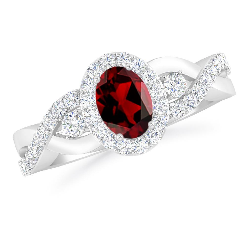 White Gold - Garnet