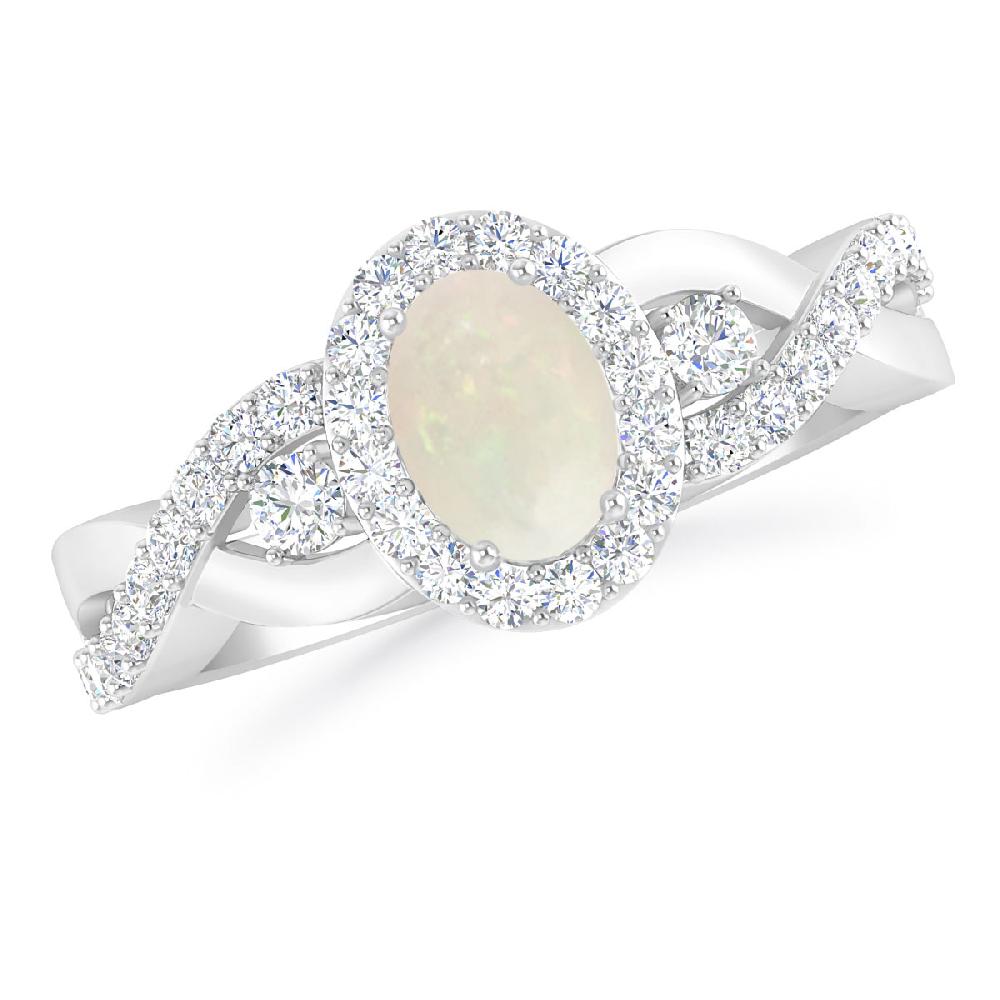 White Gold - Opal