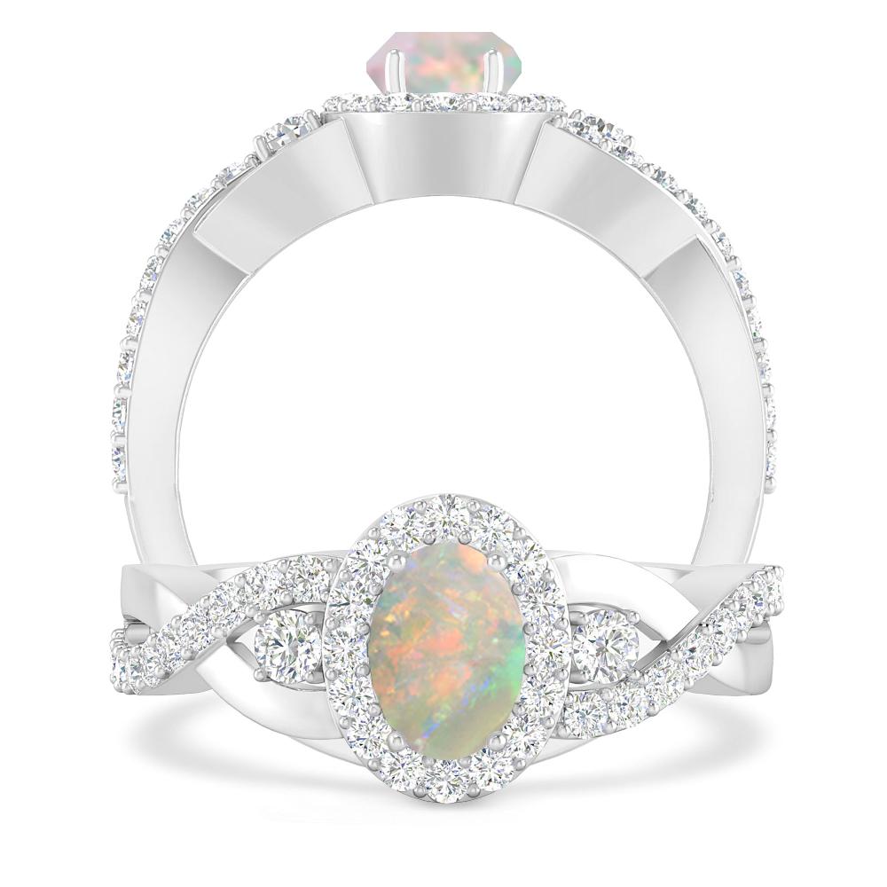 White Gold - Opal