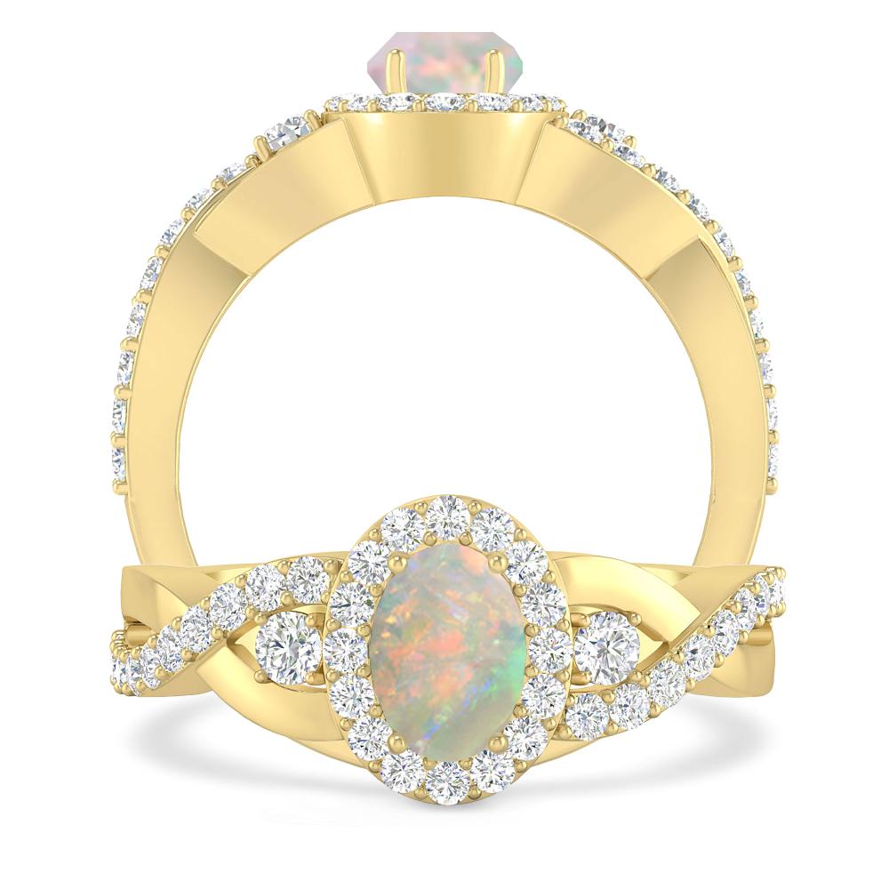 Yellow Gold - Opal