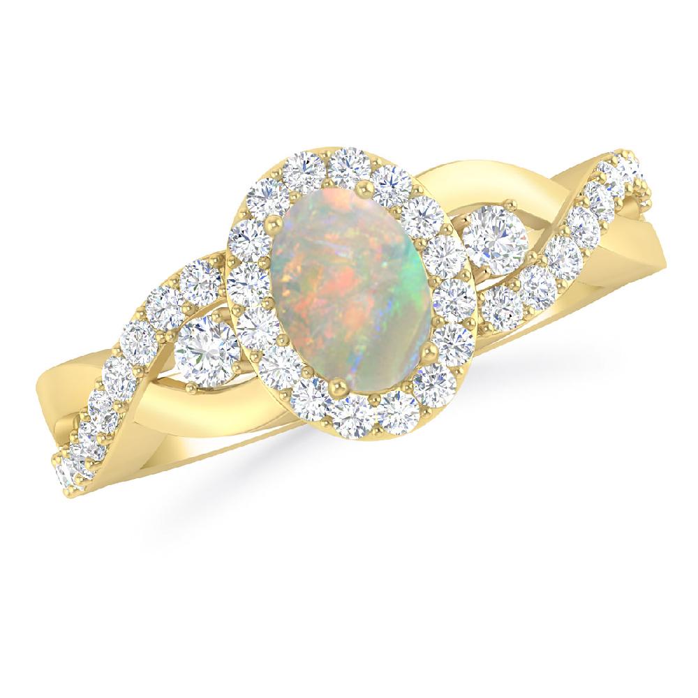 Yellow Gold - Opal