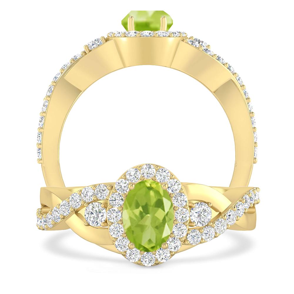 Yellow Gold - Peridot