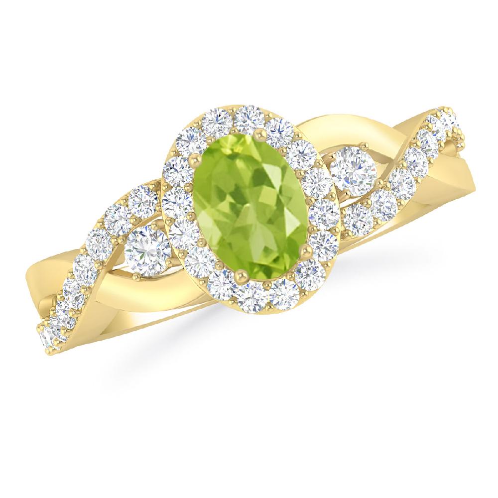 Yellow Gold - Peridot