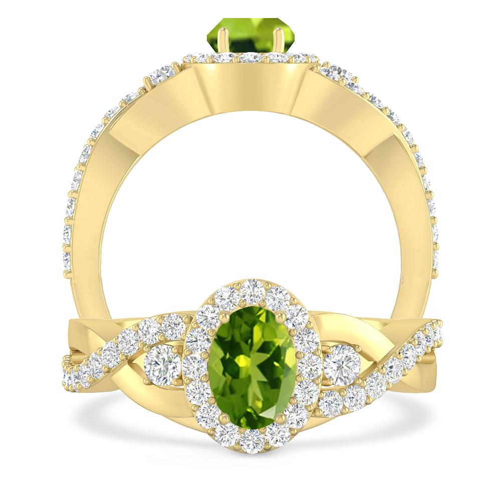 Yellow Gold - Peridot