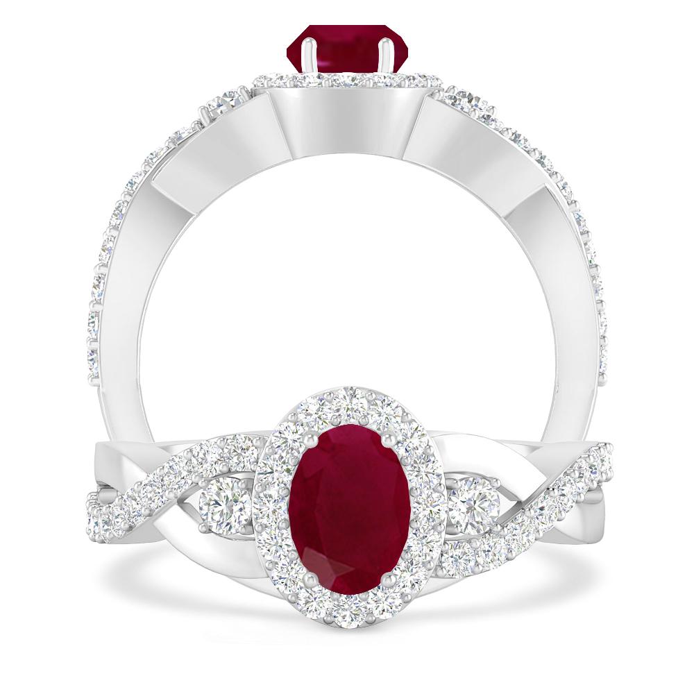 White Gold - Ruby