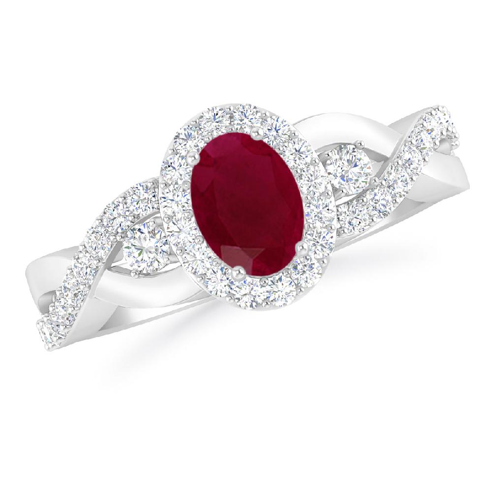 White Gold - Ruby