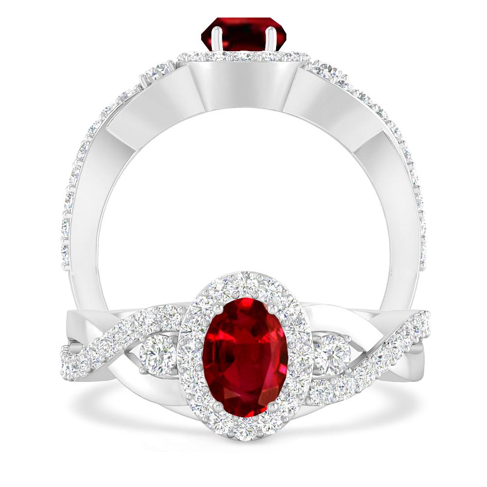 White Gold - Ruby