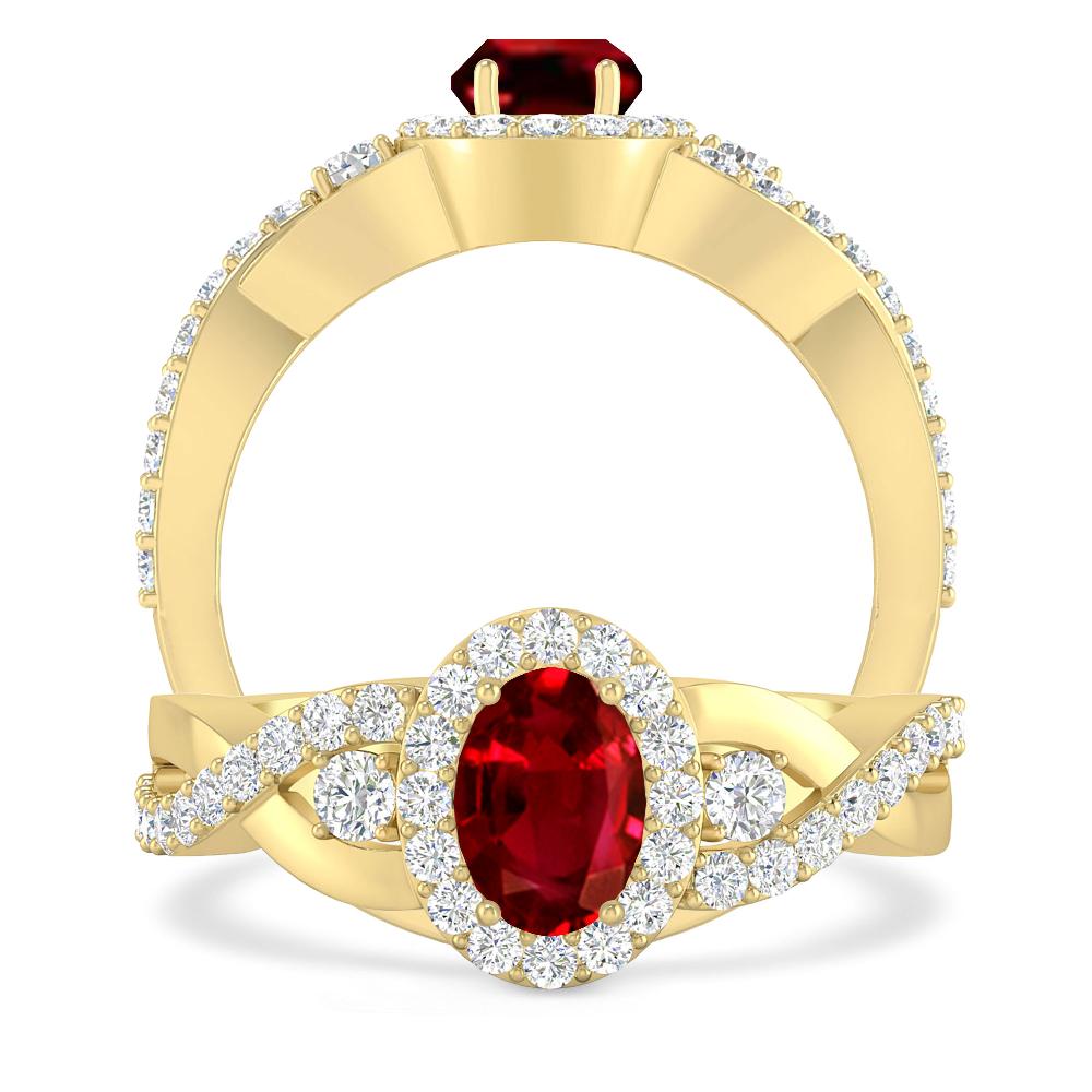 Yellow Gold - Ruby