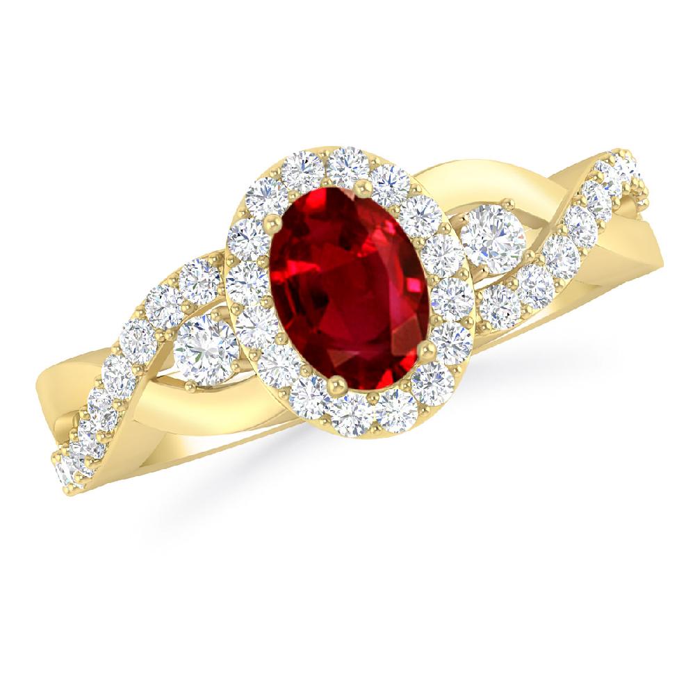 Yellow Gold - Ruby