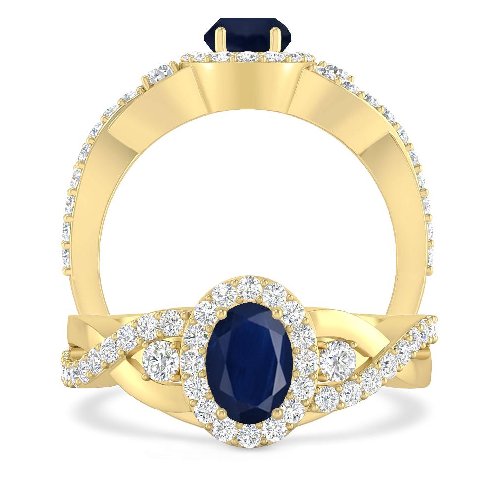 Yellow Gold - Sapphire