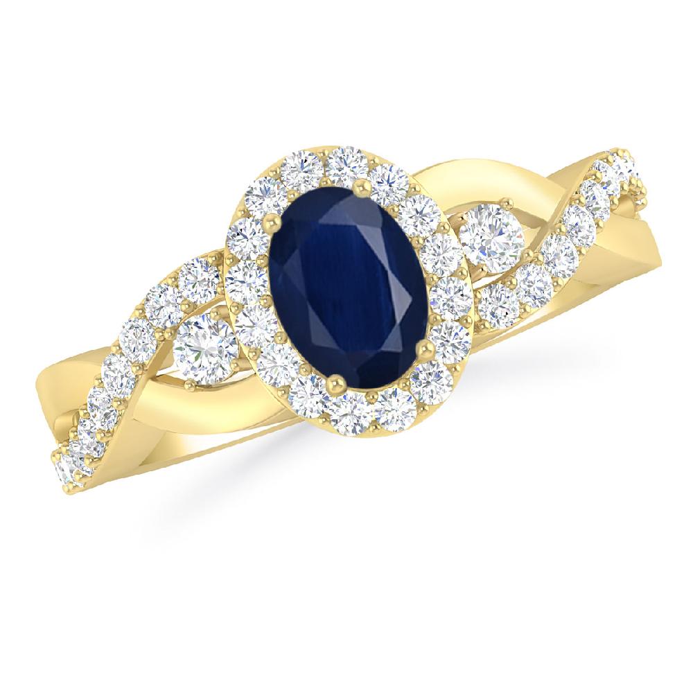 Yellow Gold - Sapphire