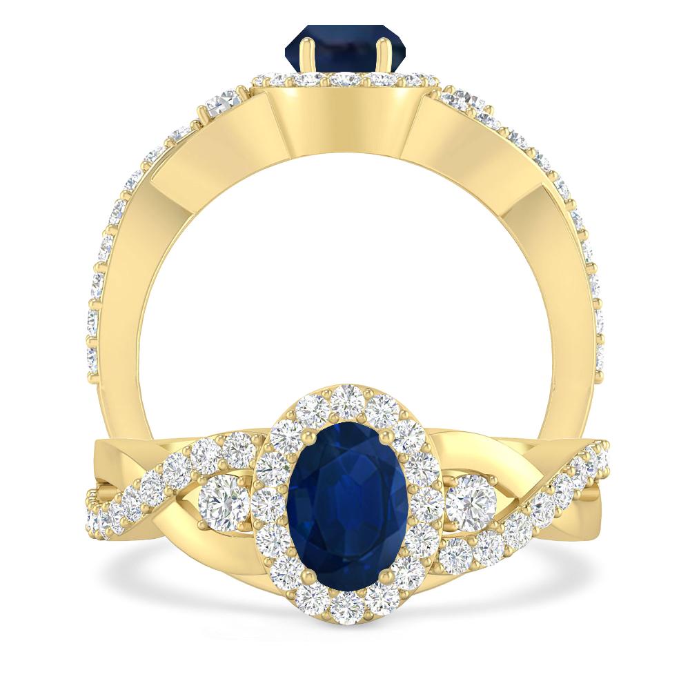 Yellow Gold - Sapphire