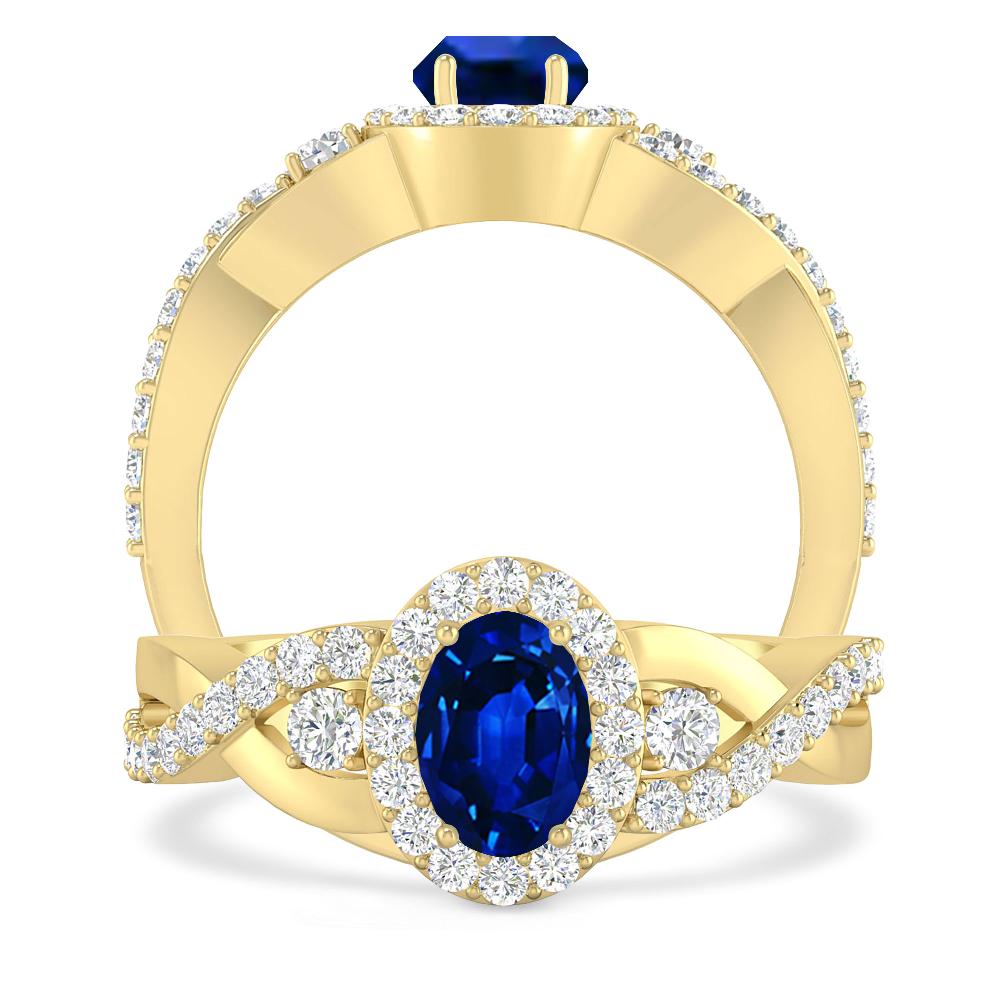 Yellow Gold - Sapphire