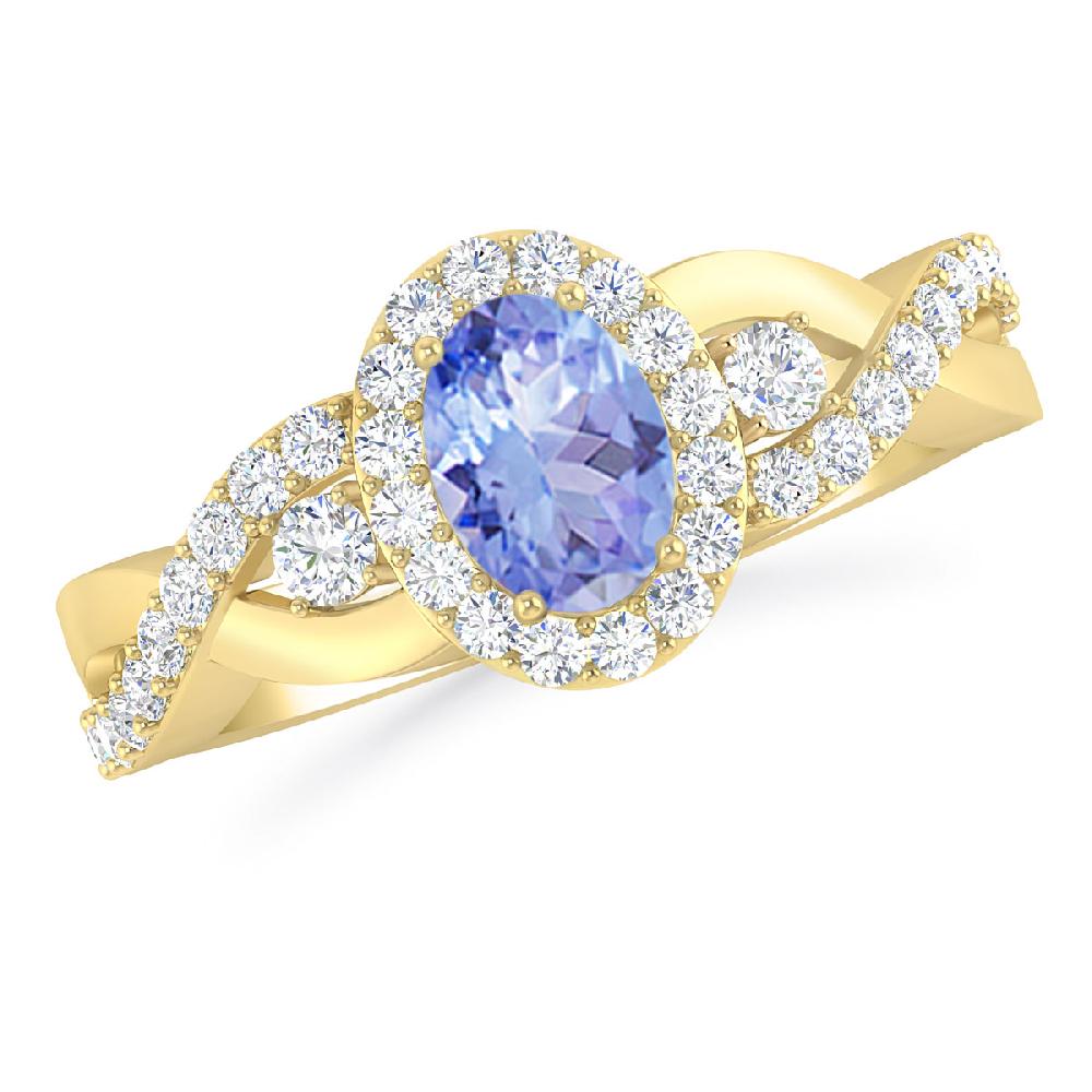 Yellow Gold - Tanzanite