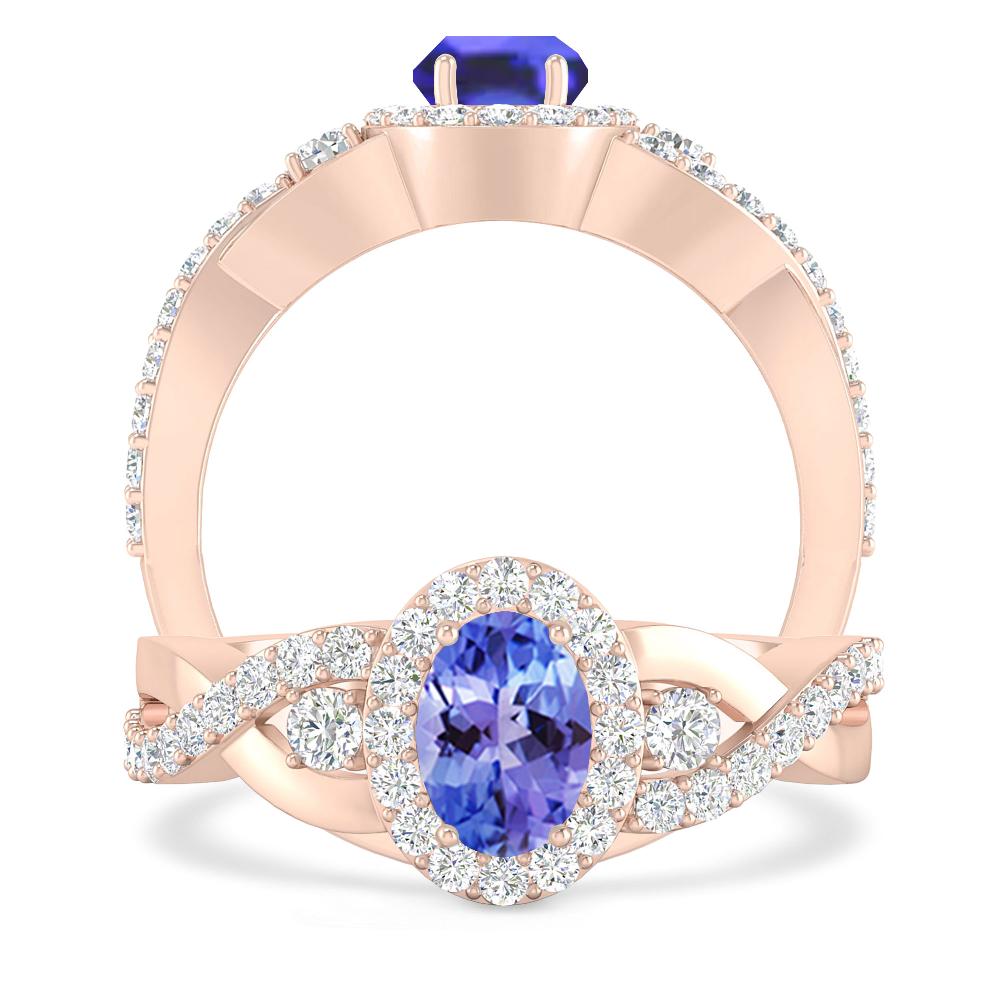 Rose Gold - Tanzanite