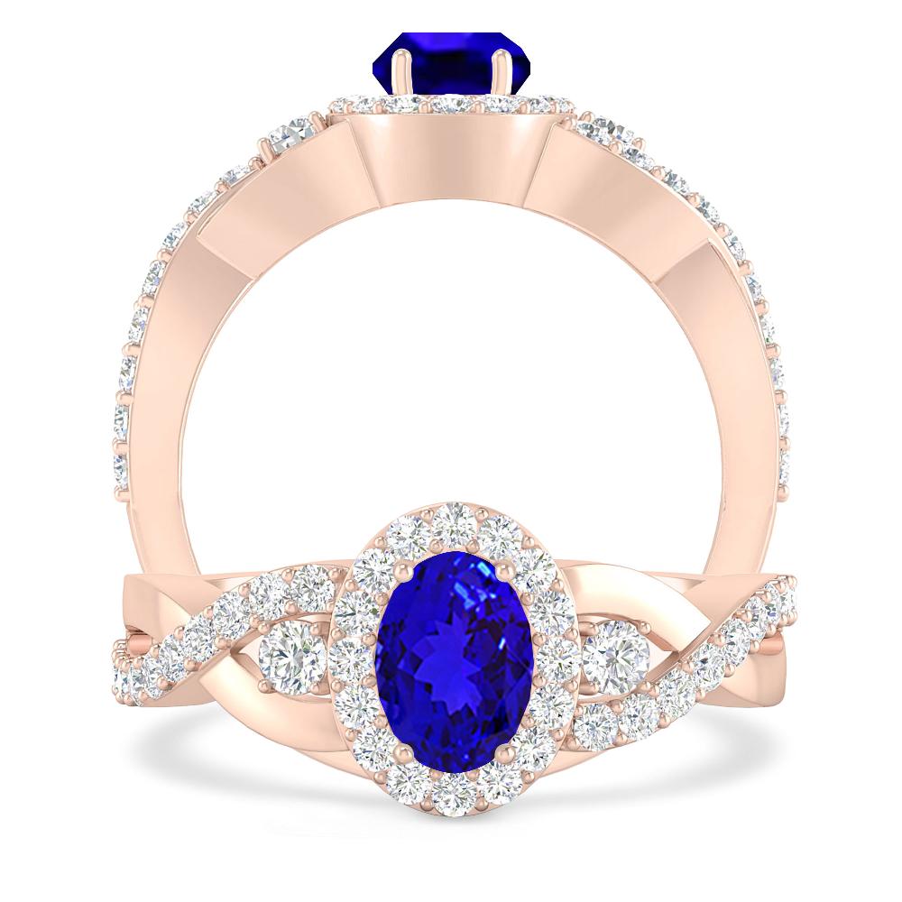 Rose Gold - Tanzanite