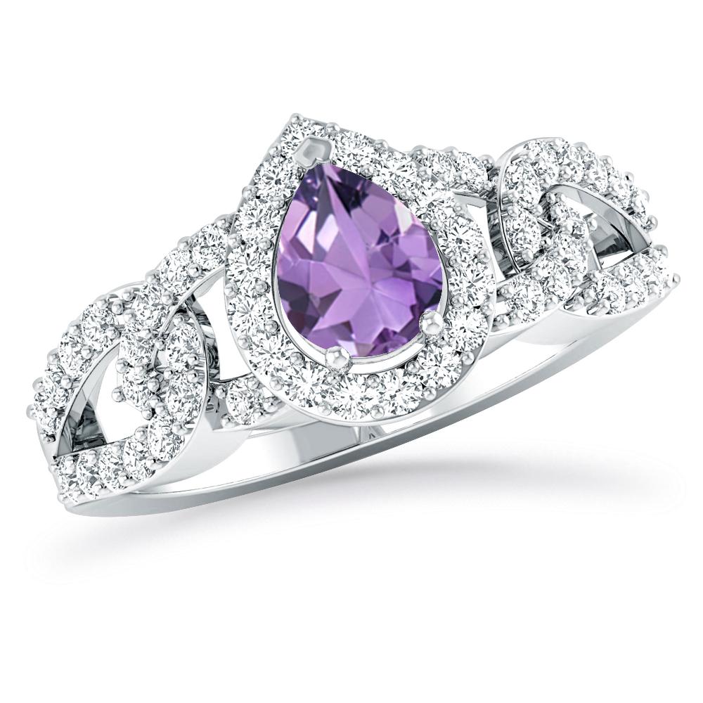 White Gold - Amethyst