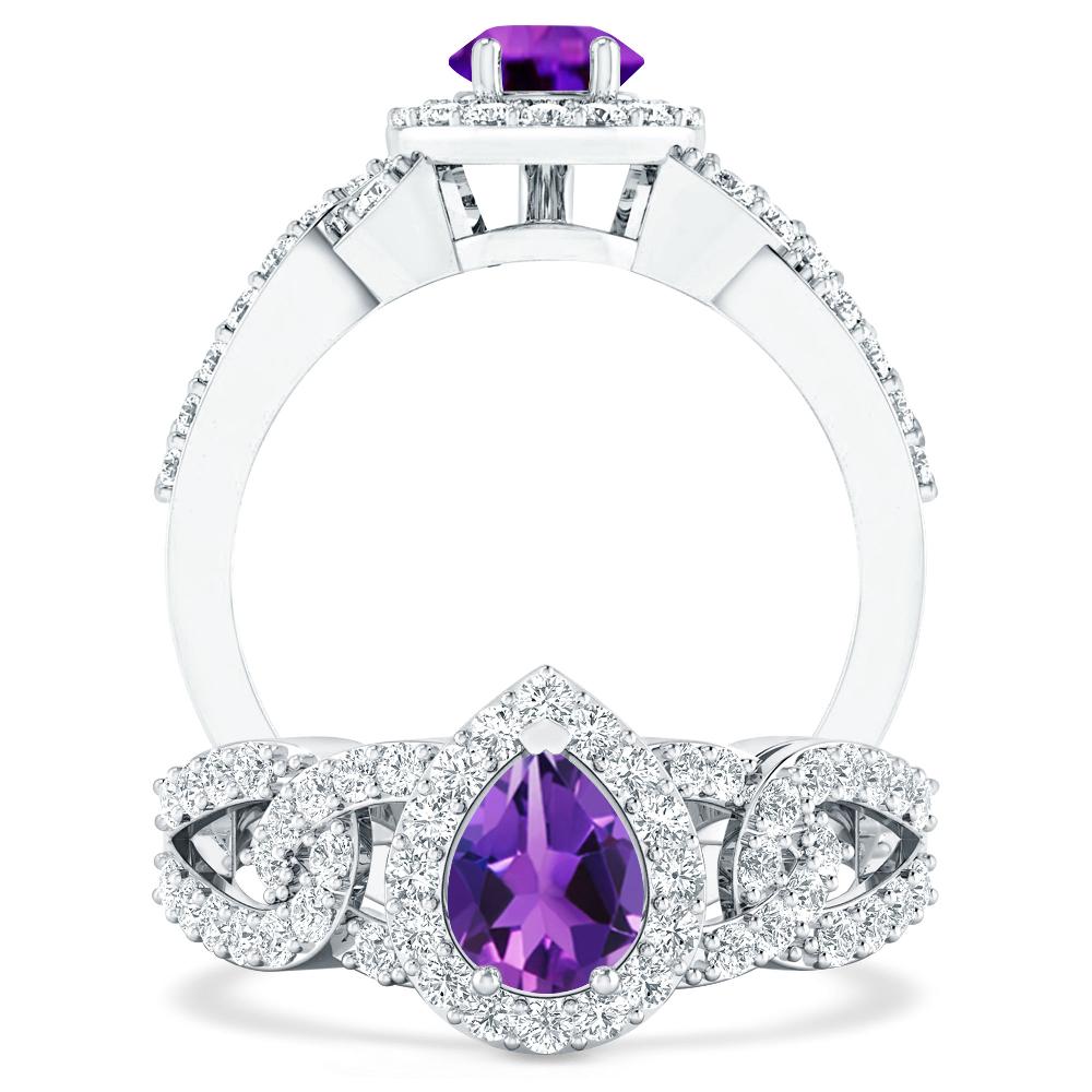 White Gold - Amethyst