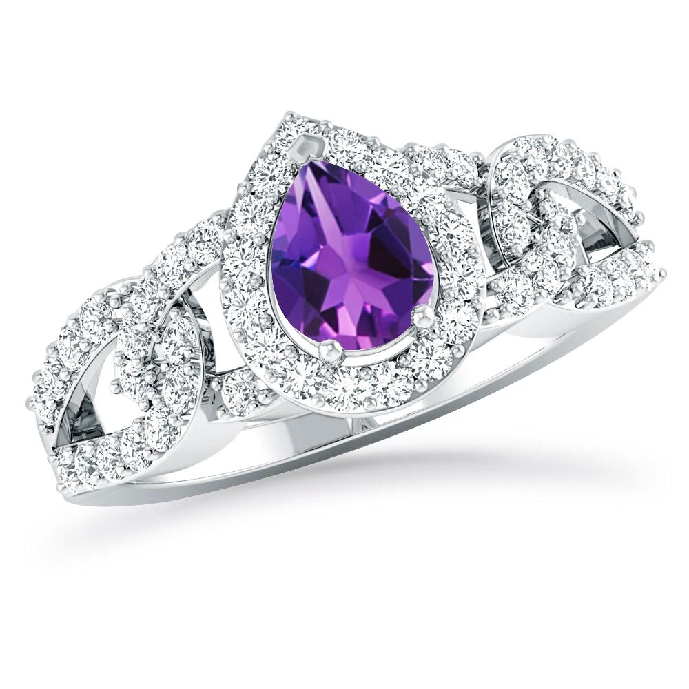 White Gold - Amethyst