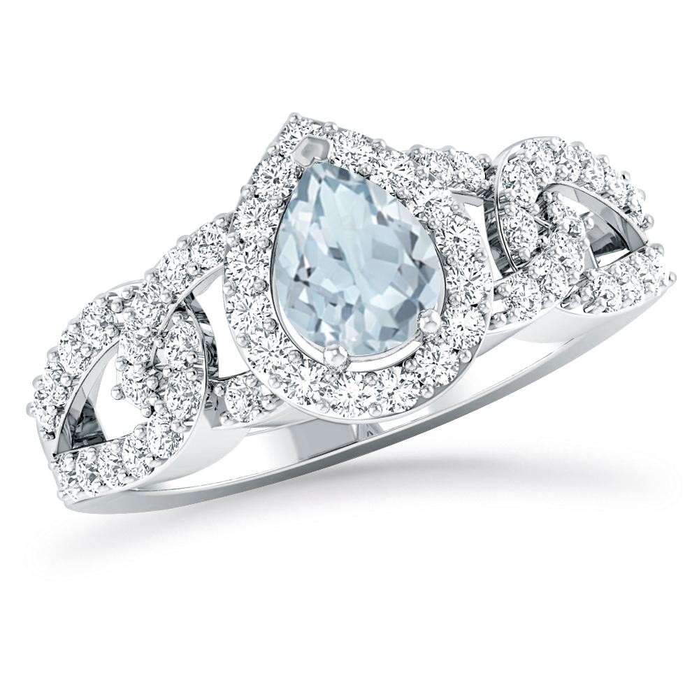 White Gold - Aquamarine