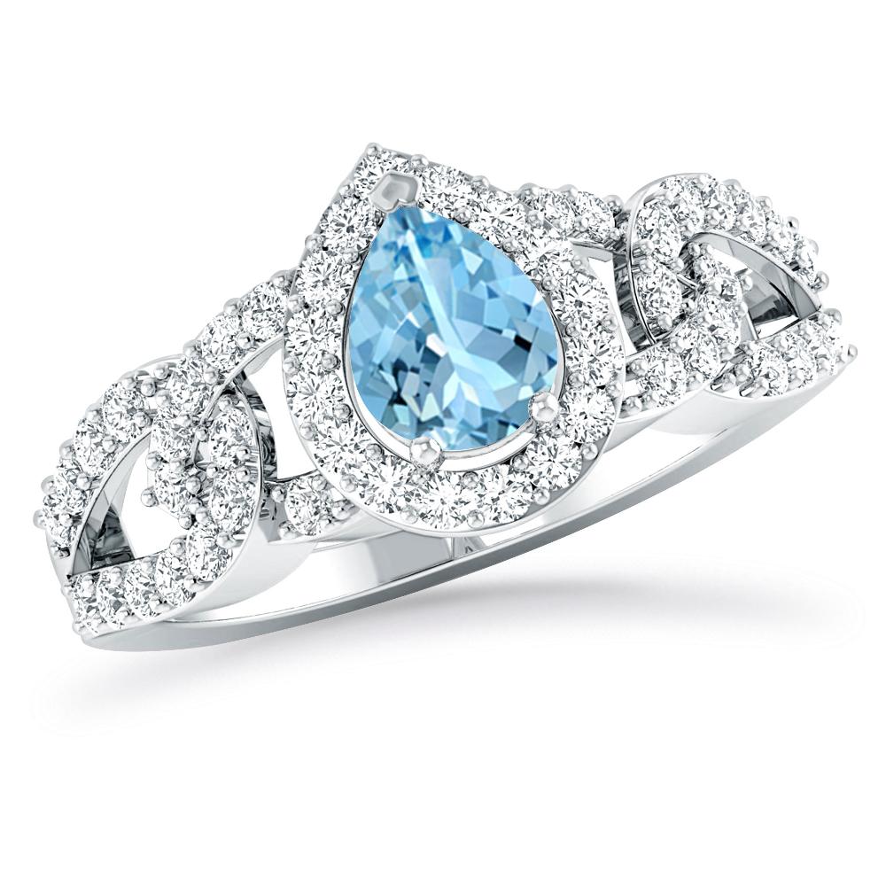 White Gold - Aquamarine