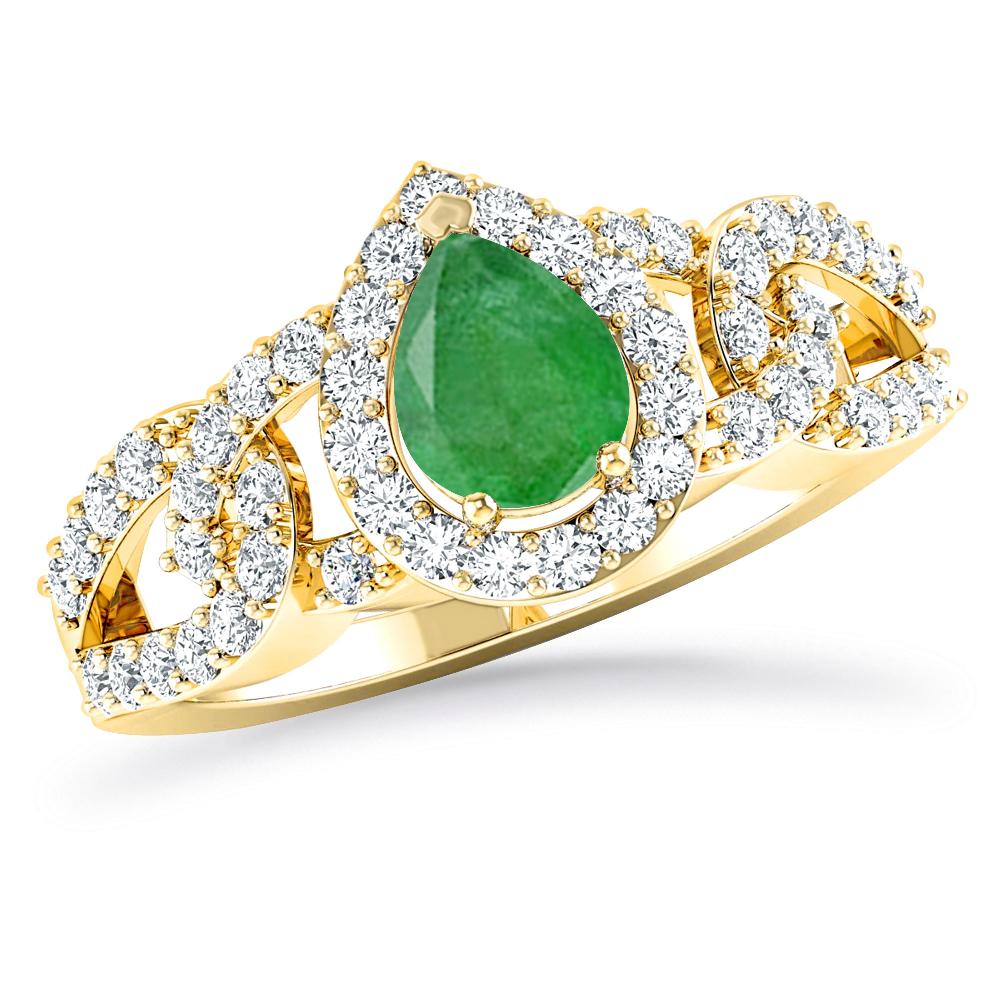 Yellow Gold - Emerald