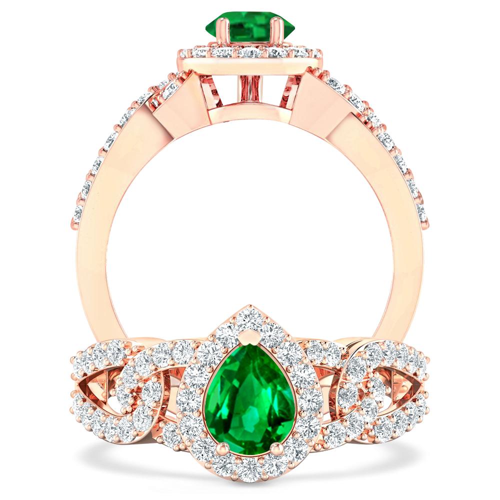 Rose Gold - Emerald