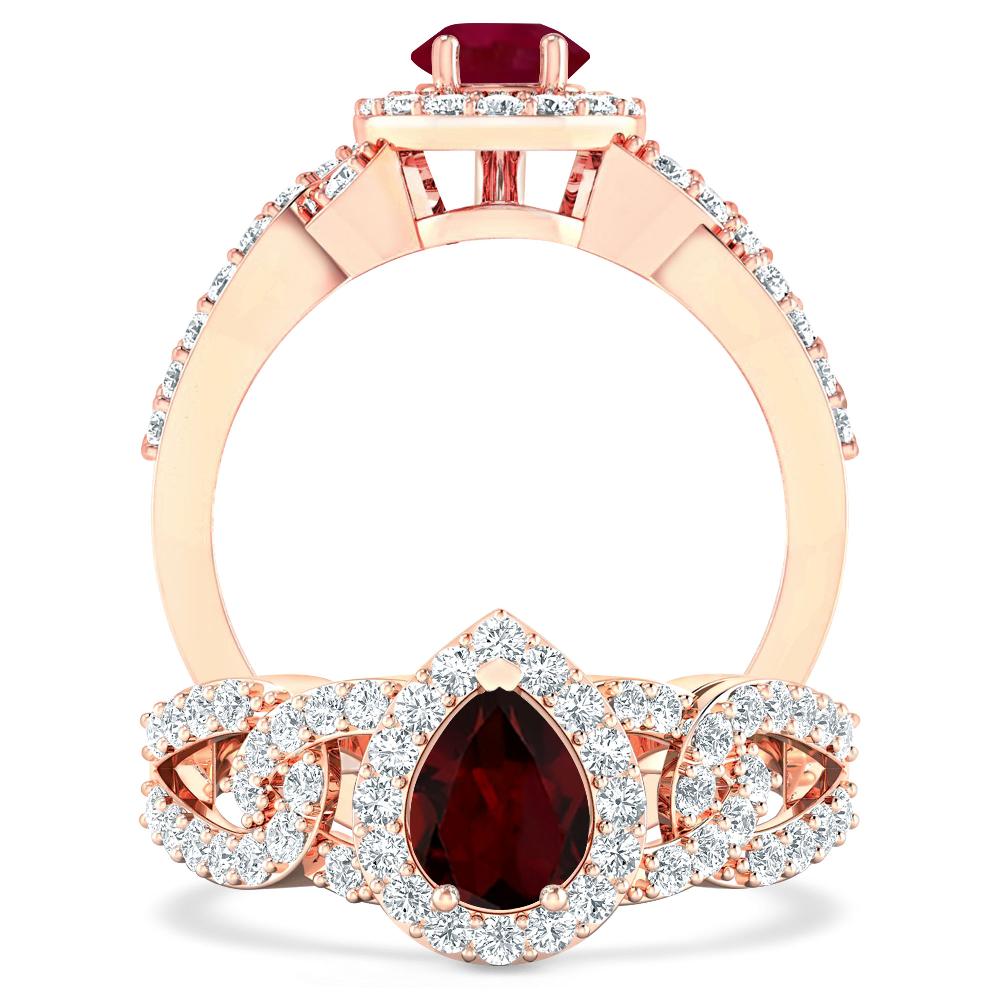 Rose Gold - Garnet