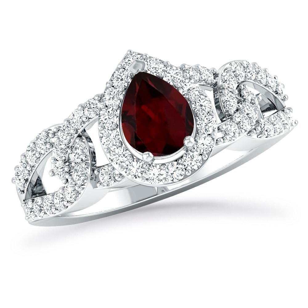 White Gold - Garnet