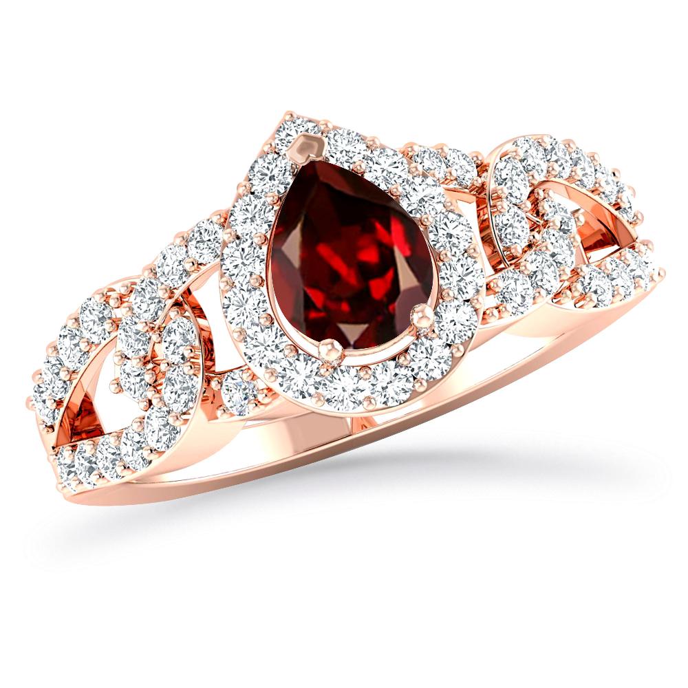 Rose Gold - Garnet