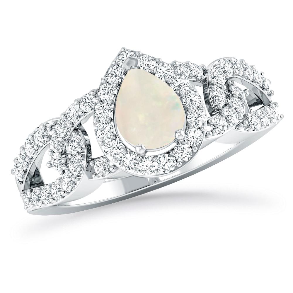 White Gold - Opal