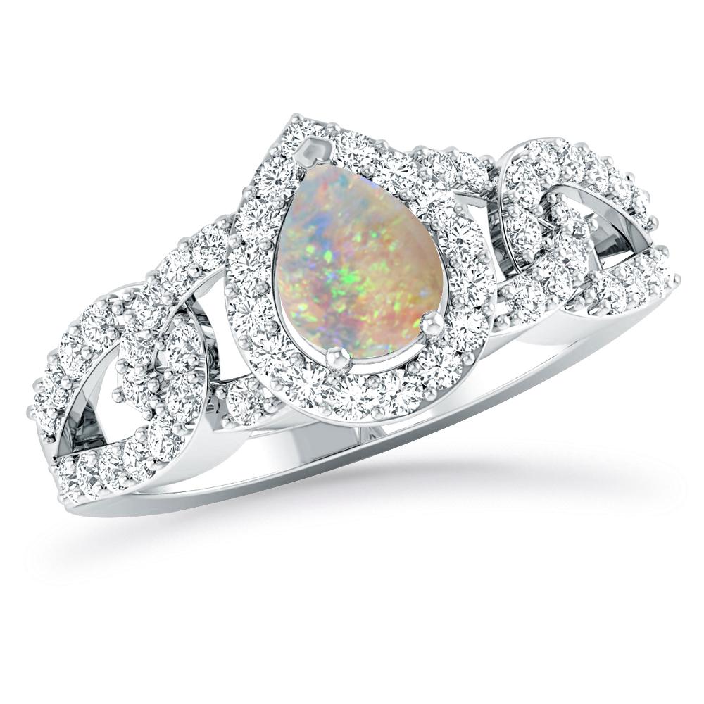 White Gold - Opal