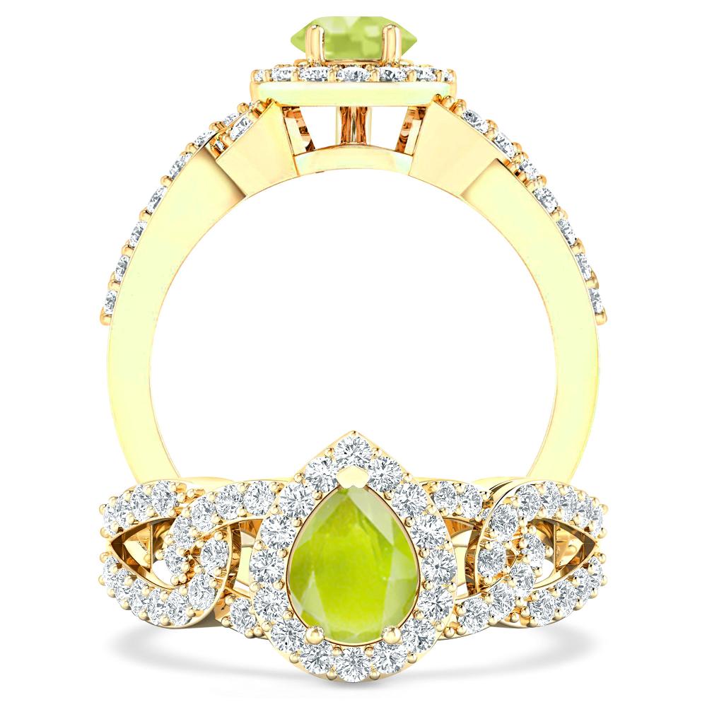 Yellow Gold - Peridot