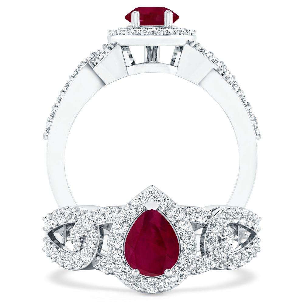 White Gold - Ruby