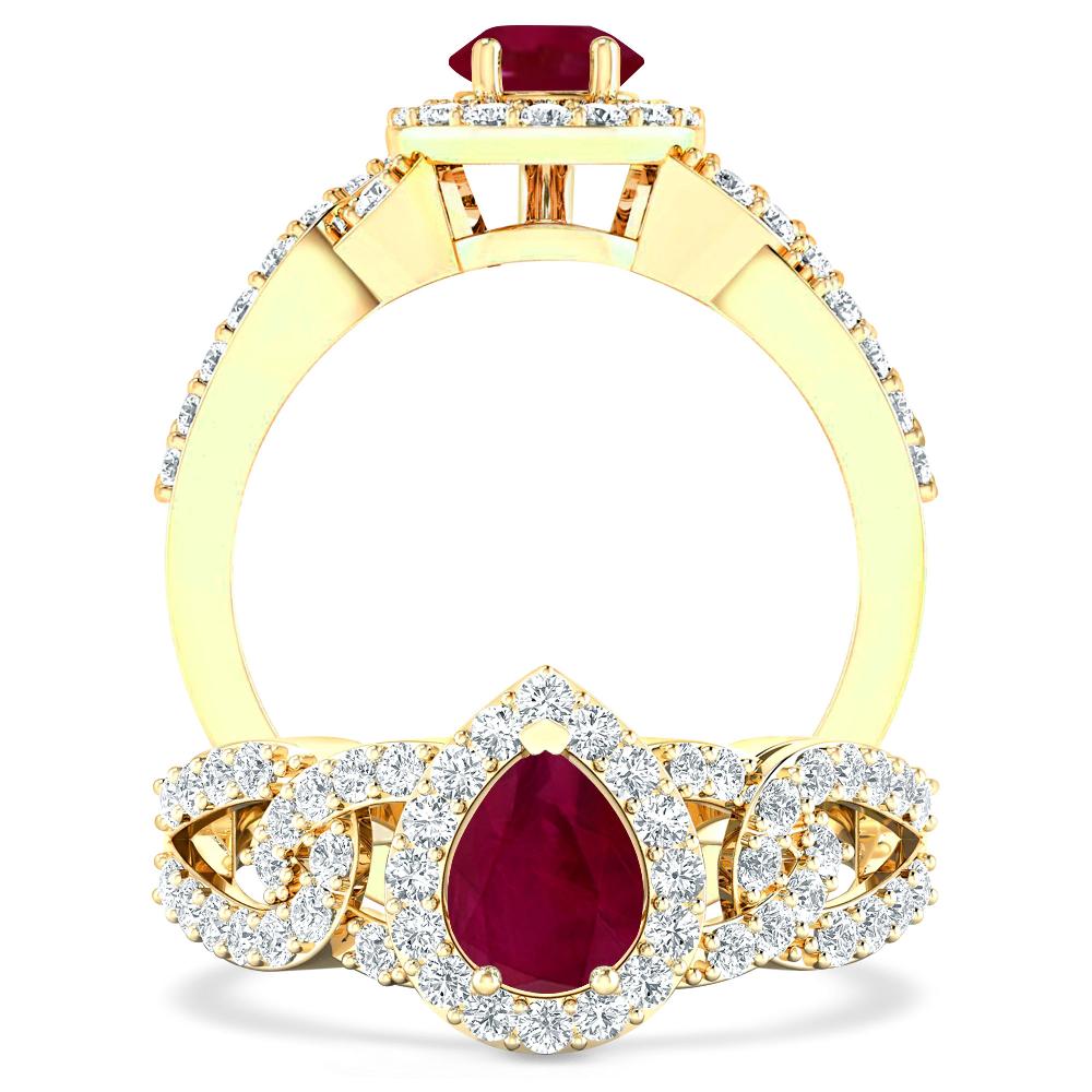 Yellow Gold - Ruby