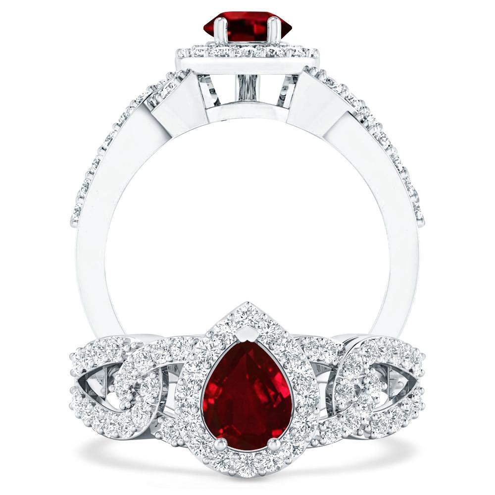 White Gold - Ruby