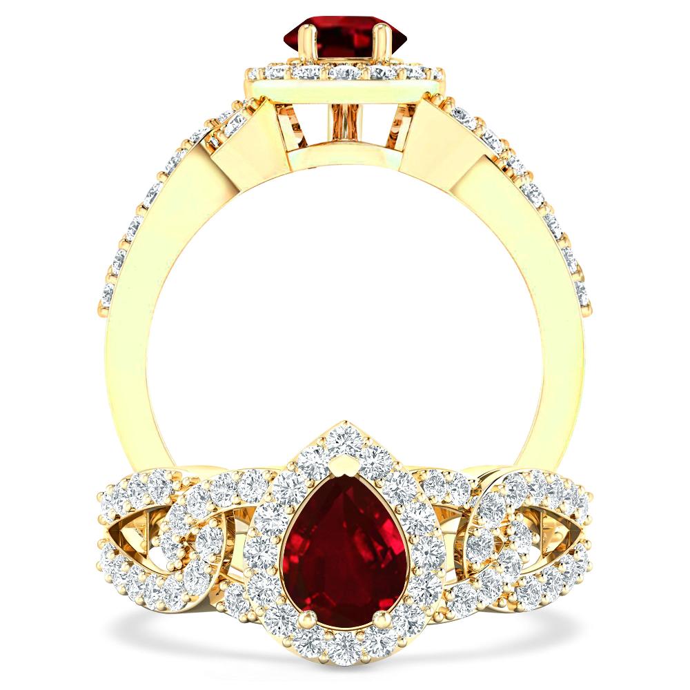 Yellow Gold - Ruby