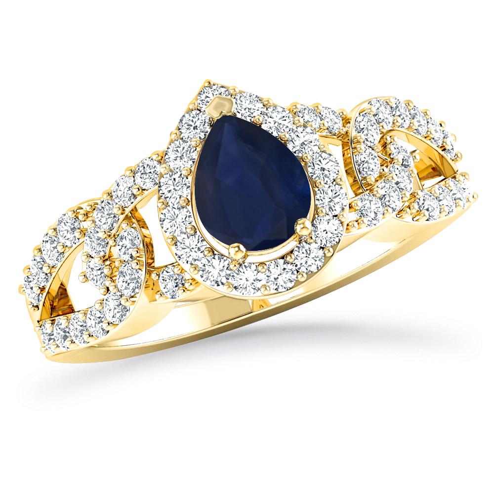 Yellow Gold - Sapphire