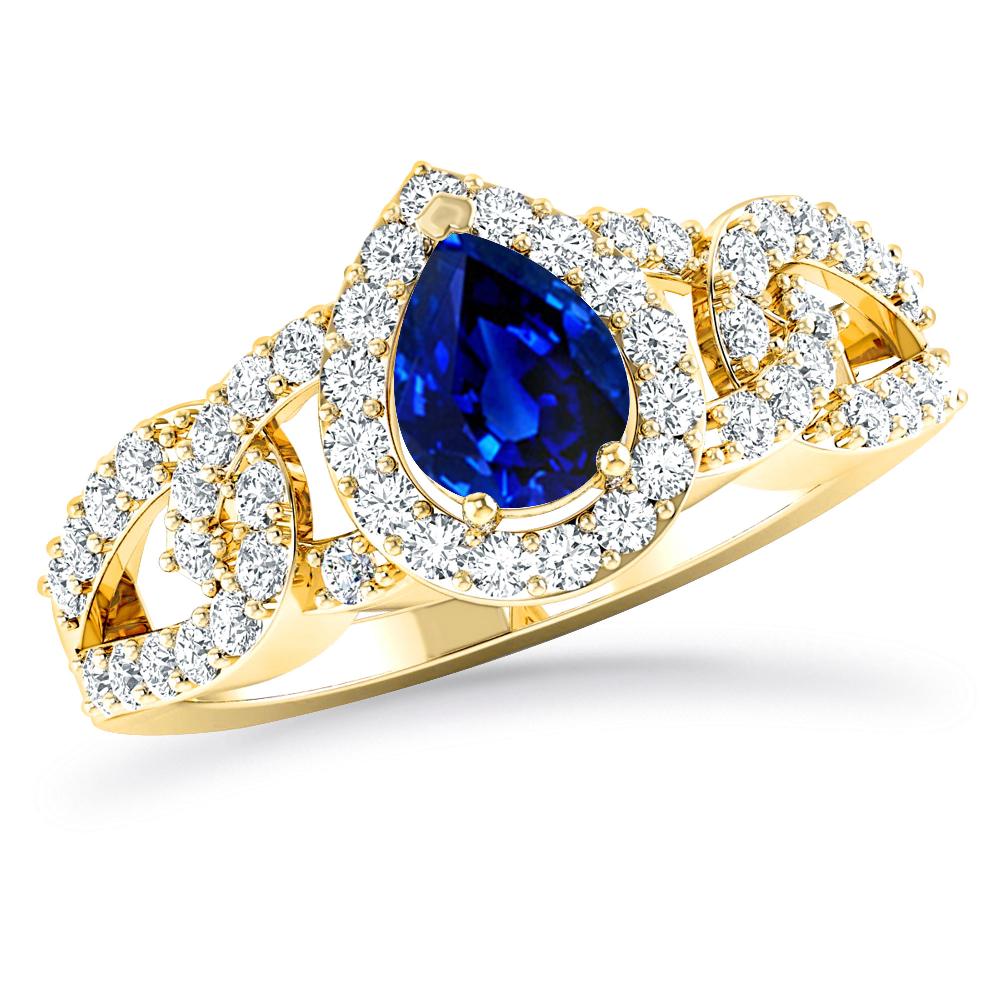 Yellow Gold - Sapphire